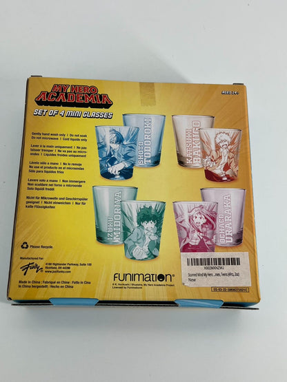 My Hero Academia Shot Glass,Set Of 4 Shot Glasses