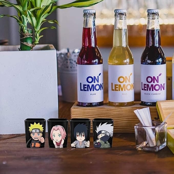 Naruto Shippuden Shonen Jump Shot Glass Set of 4