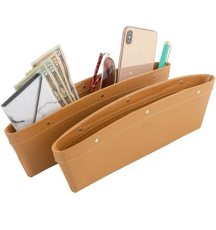 Car Seat Organizer, Universal Fit, Adjustable Pockets, 2 per Box