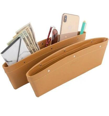 Car Seat Organizer, Universal Fit, Adjustable Pockets, 2 per Box