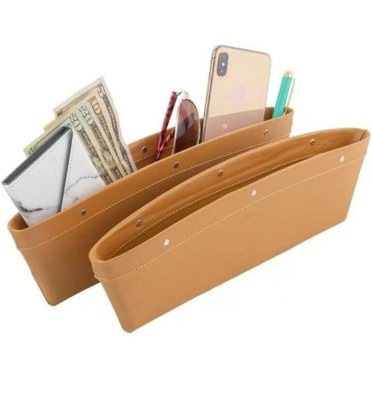 Car Seat Organizer, Universal Fit, Adjustable Pockets, 2 per Box
