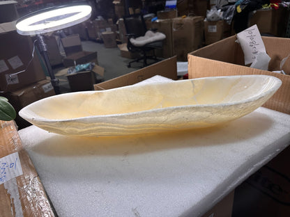 Beautiful Home Decor NaturalStone Canoes Onyx Handcrafte 27 * 7.8 * 4inch