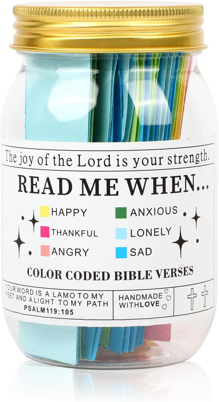 Uplifting Bible Verses in a Jar, Encouragement, and Inspiration for Daily Reflec