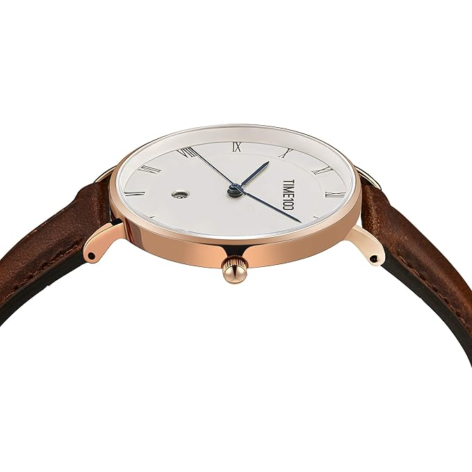 Women's Watch Quartz Watch for Women Leather Strap Calendar Display
