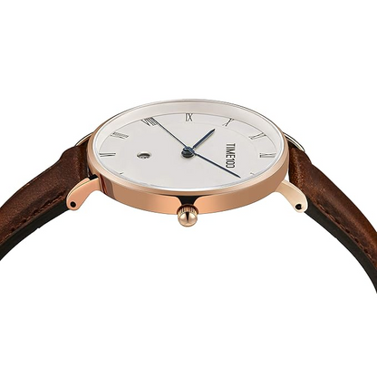 Women's Watch Quartz Watch for Women Leather Strap Calendar Display