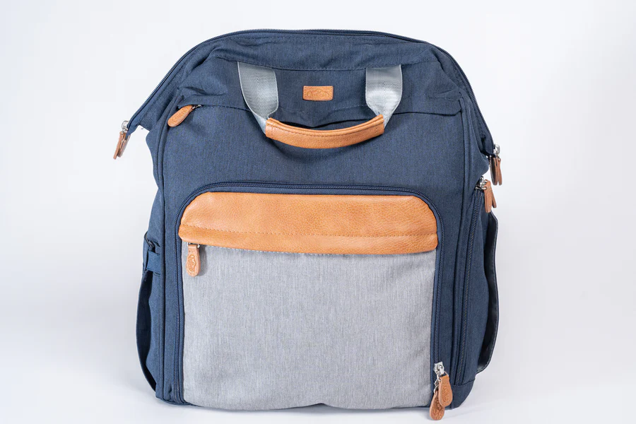 Quilbie Diaper Bag with 1-Hand Open In Gray - New