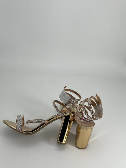 Diamond Crystal Straps Womens Heels Sandals size 8.5
