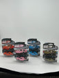 4 pieces in 4 colors, 3+ children’s 3-door toy car