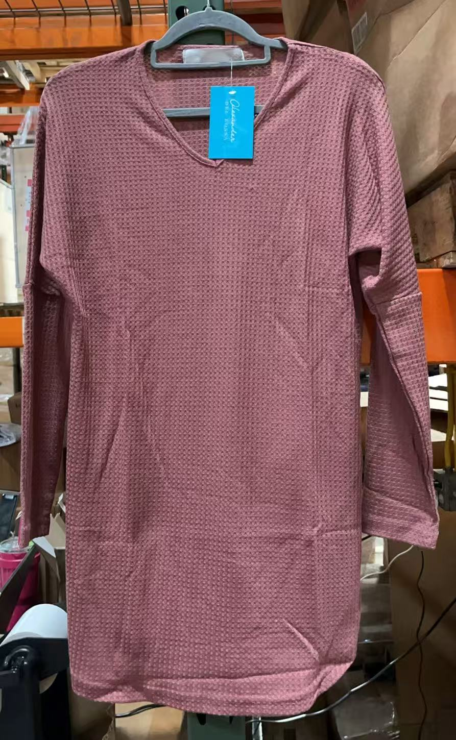 Long Sleeve Knit Rose Taupe S