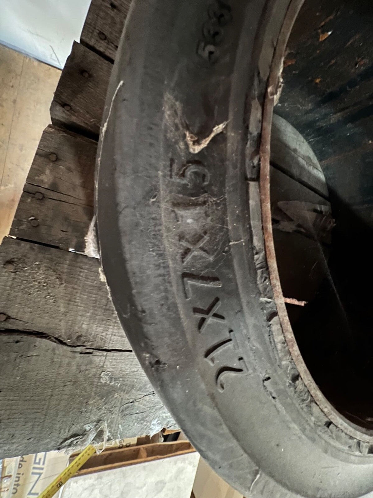 forklift cushion smooth tire 150 each, 2 available.