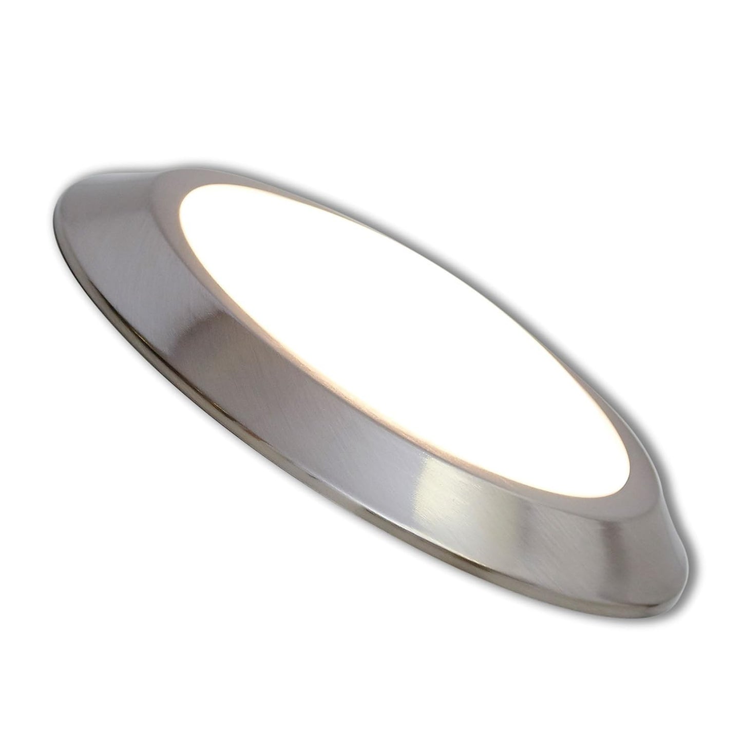 5.5” LED Flush Mount Disk Light – Brushed Nickel, 3000K Warm White