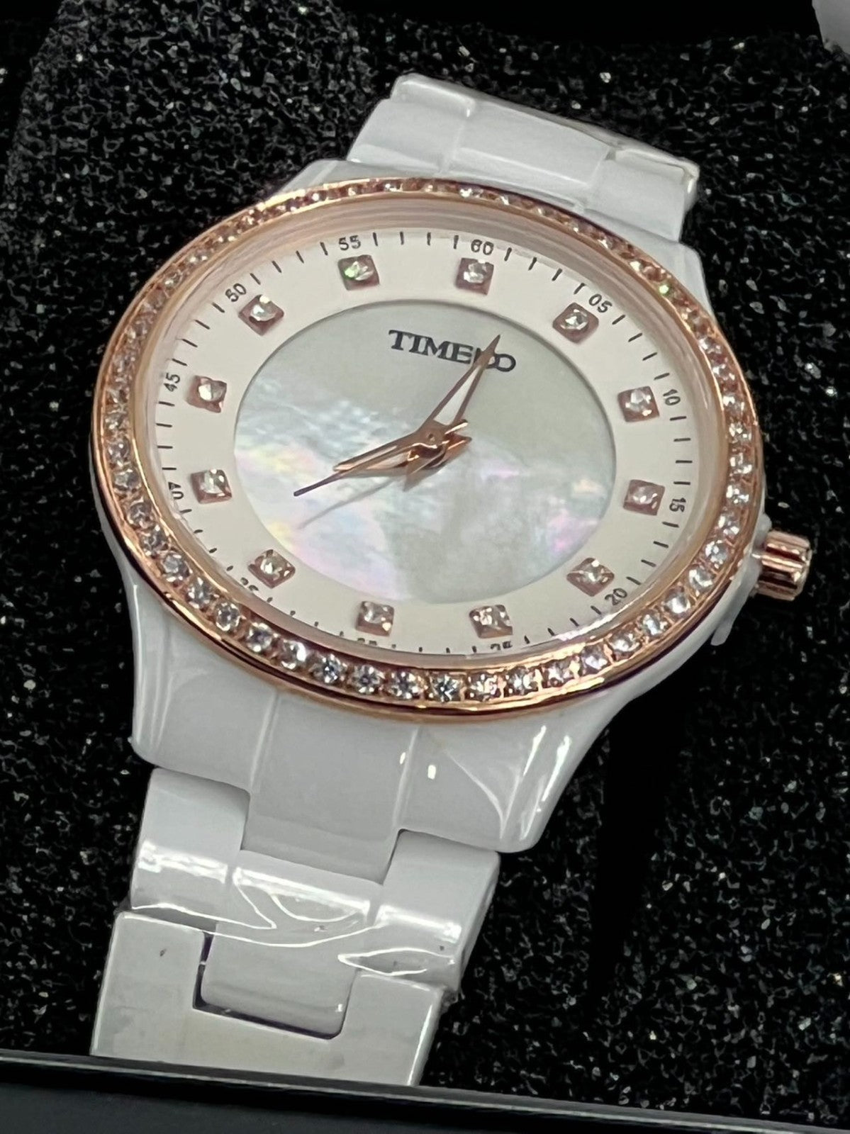 Diamond Luxury Women Quartz Watch Stainless Steel Waterproof Ladies Watch Box