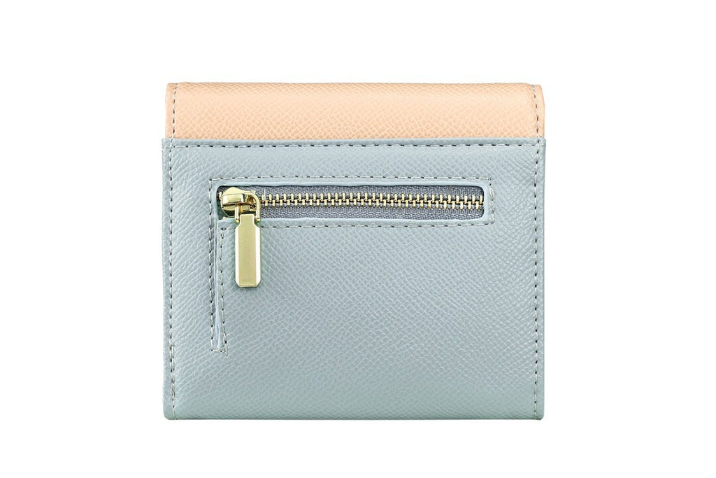 TRI-FOLD WALLET - RFID BLOCKING PROTECTION  COLOR：Cream/Pink/Blue
