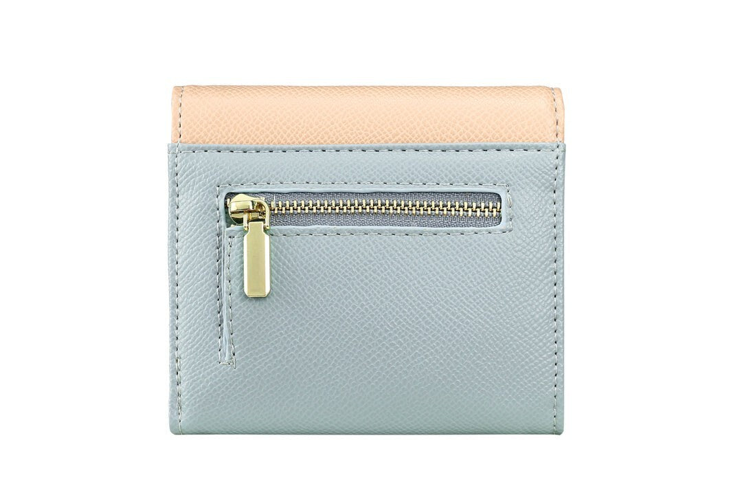 TRI-FOLD WALLET - RFID BLOCKING PROTECTION  COLOR：Cream/Pink/Blue