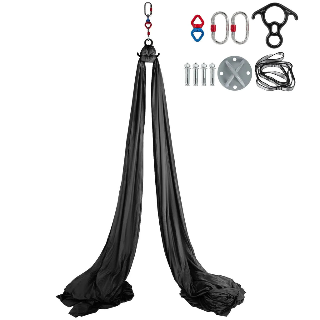 VEVOR Aerial Silk, 11yd 9.2ft Aerial Yoga Swing Set Yoga Hammock Kit - Antigravi