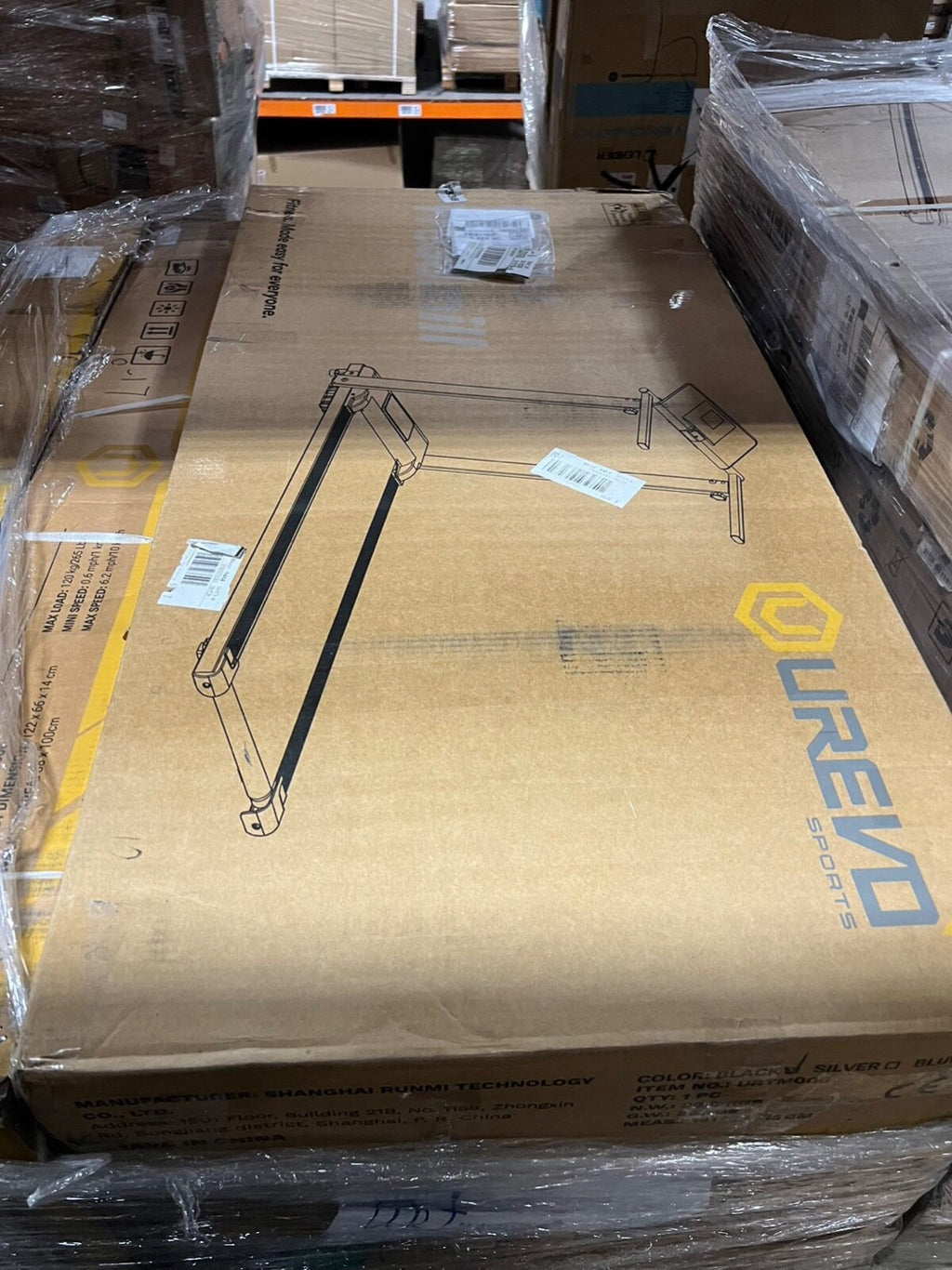 UREVO Walking Pad Treadmill Strol Under Desk Smart Treadmill