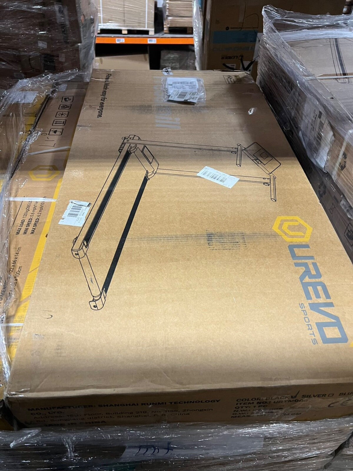 UREVO Walking Pad Treadmill Strol Under Desk Smart Treadmill