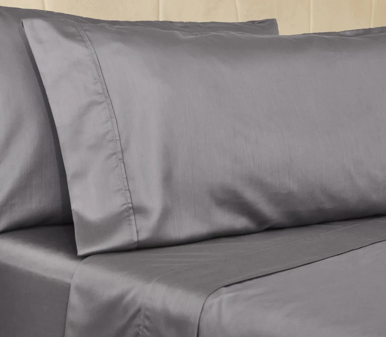 2 Pillowcases Color: Stone  Standard Size：20”x 27“