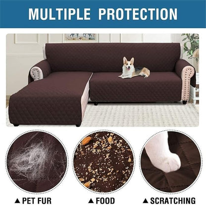 Waterproof Sofa Covers Color: Brown.