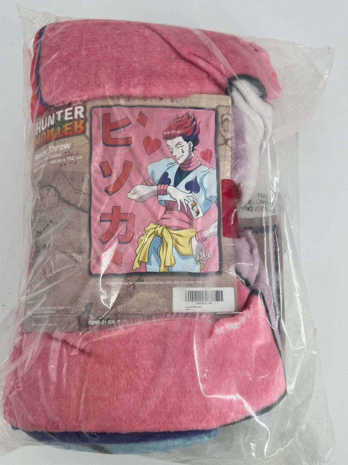 Just Funky Hunter x Hunter Hidoku Fleece Lightweight Blanket Bedding Hisoka