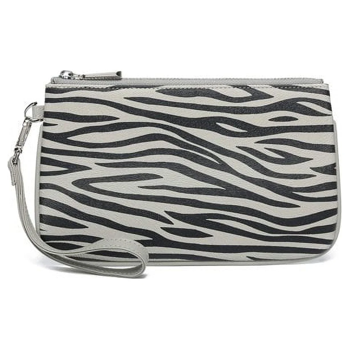 New Daisy Rose Cosmetic Travel Bag (Grey Zebra)