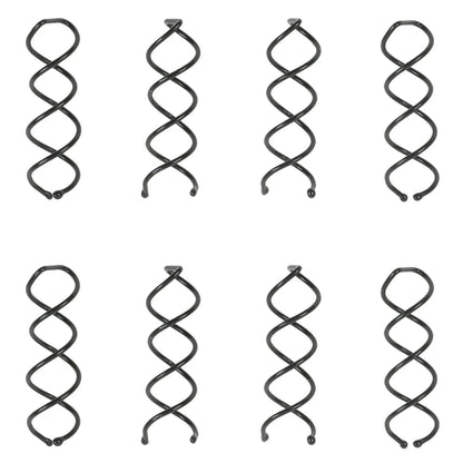 Spiral Bobby Pins Premium Black -10 packs total