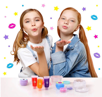 Original Stationery Make Your Own Lip Balm Lab, 24-Piece Lip Gloss Making Kit fo