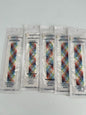 5-Pack L  Burst Rainbow  Loop Watch Bands 0.8 x 7.1 Inch Fits 42mm/44mm/45mm