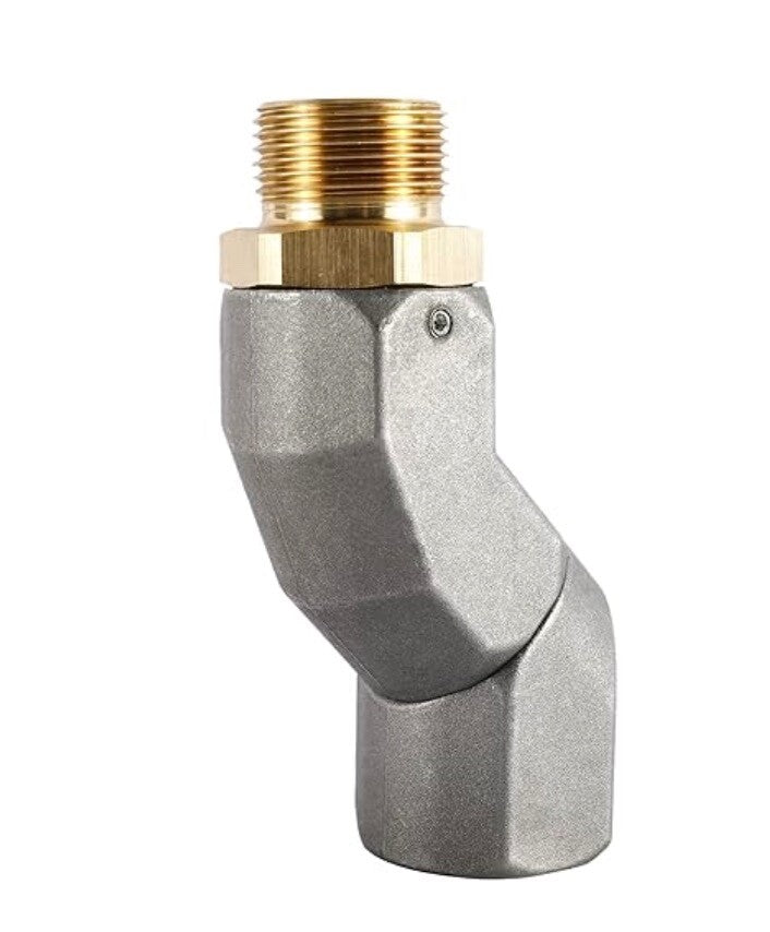 Universal Piece of 2 Fuel Hose Swivel 3/4 Inch NPT 360 Rotate for Fuel Nozzle