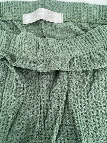 Sleepwear Set- Hip Length Jacket, Cami Top and Pajama Pants Size 2X