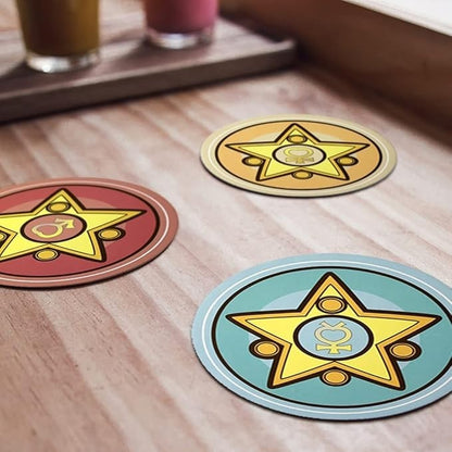 Sailor Moon Coffee Tea Cup Coasters 5 pieces Set