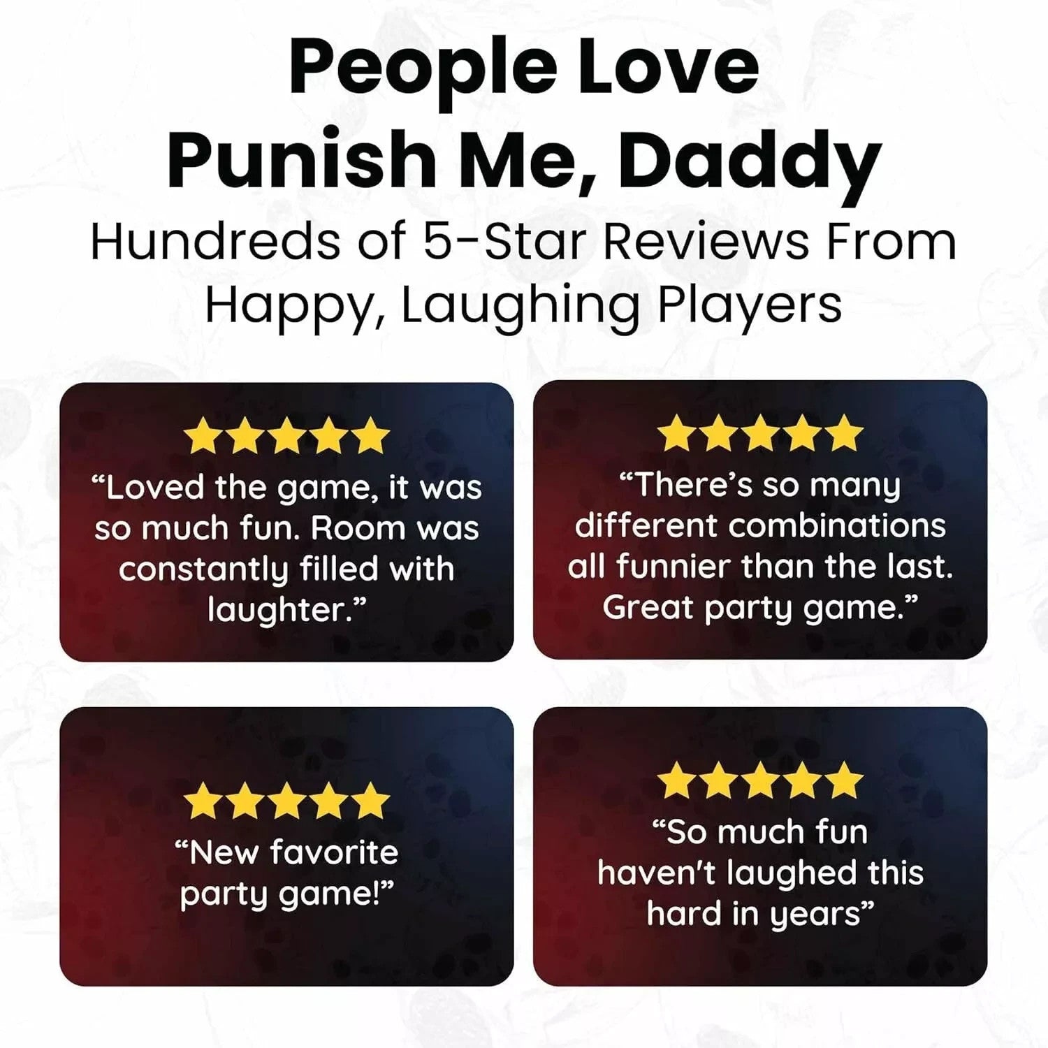 Punish Me Daddy Adult Party Game Hilariously Embarrassing Easy to Learn Perfect.