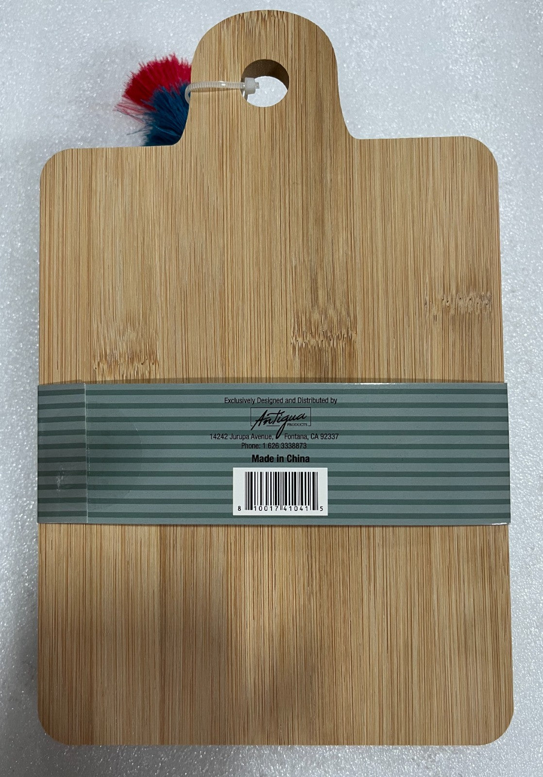 Bamboo Cutting Board Gift Set with Cheese Baking Knife and Tassel Keyring, Half