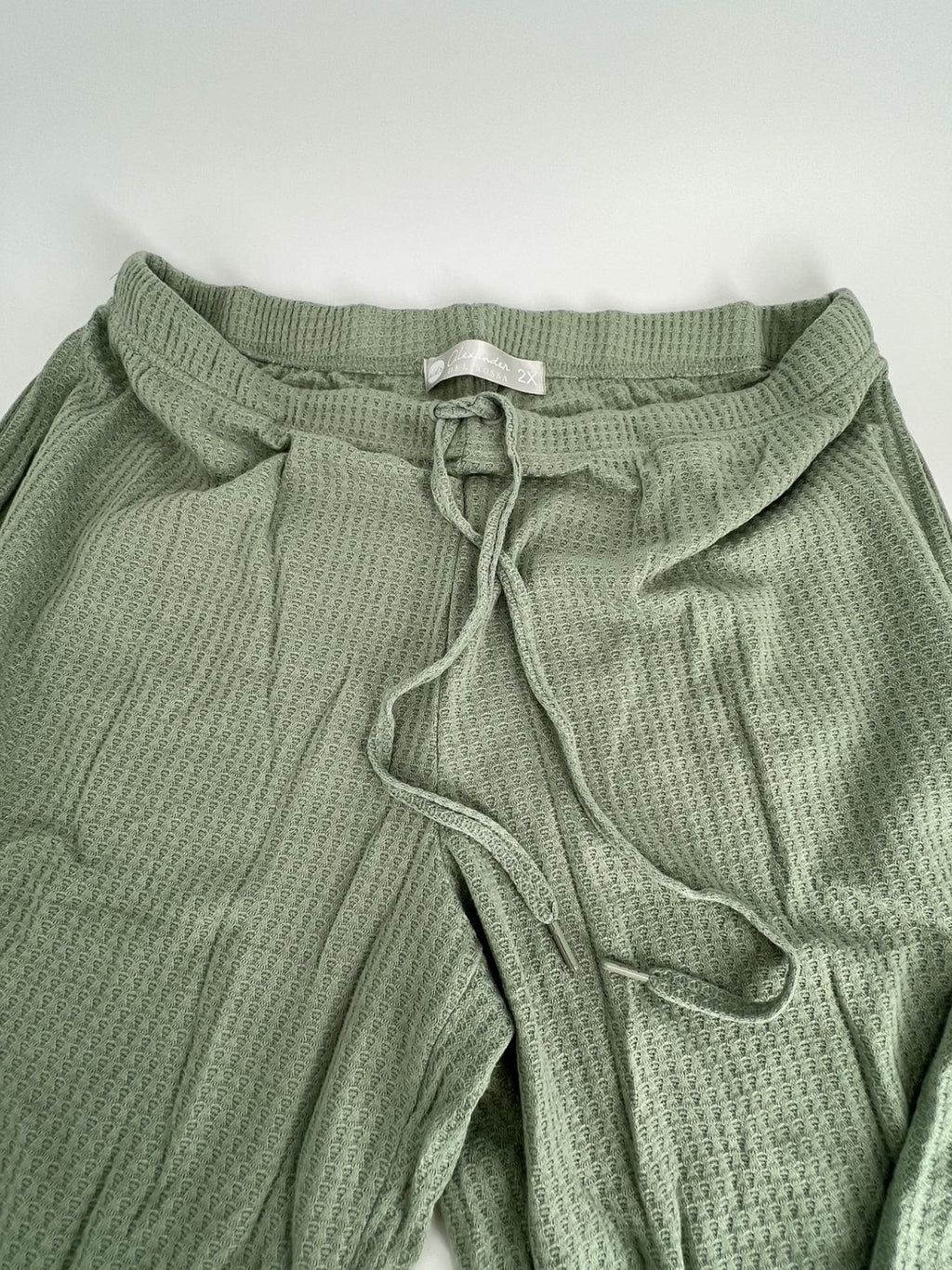 Women's Cami Top & Pants, Pajamas with Pockets, Spaghetti Straps green  2X