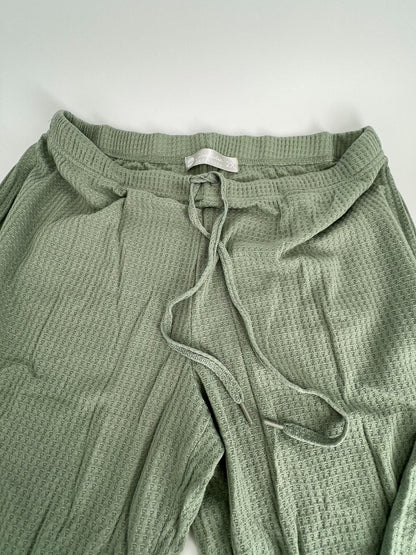Women's Cami Top & Pants, Pajamas with Pockets, Spaghetti Straps green  2X