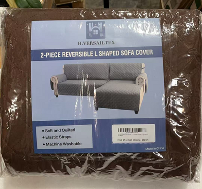 Waterproof Sofa Covers Color: Brown.