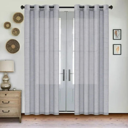 Semi Sheer Linen Curtains.