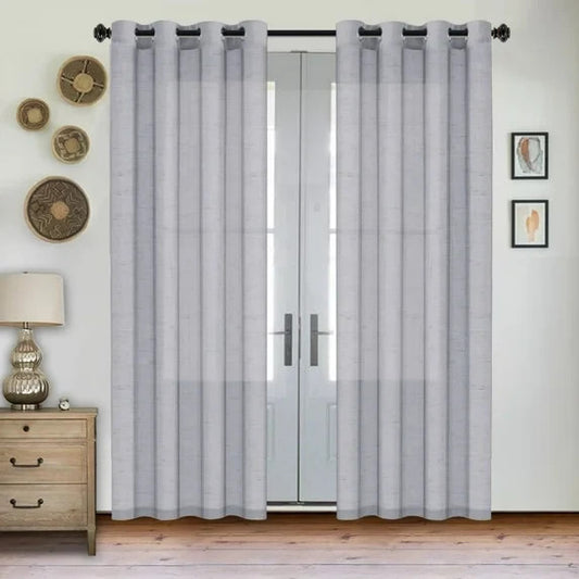 Semi Sheer Linen Curtains.
