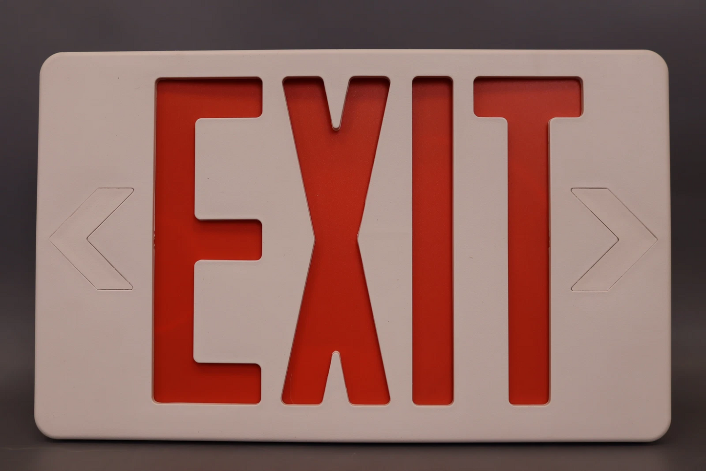 Ultra Bright LED Decorative Red Exit Sign & Emergency Light Combo Pk of 1