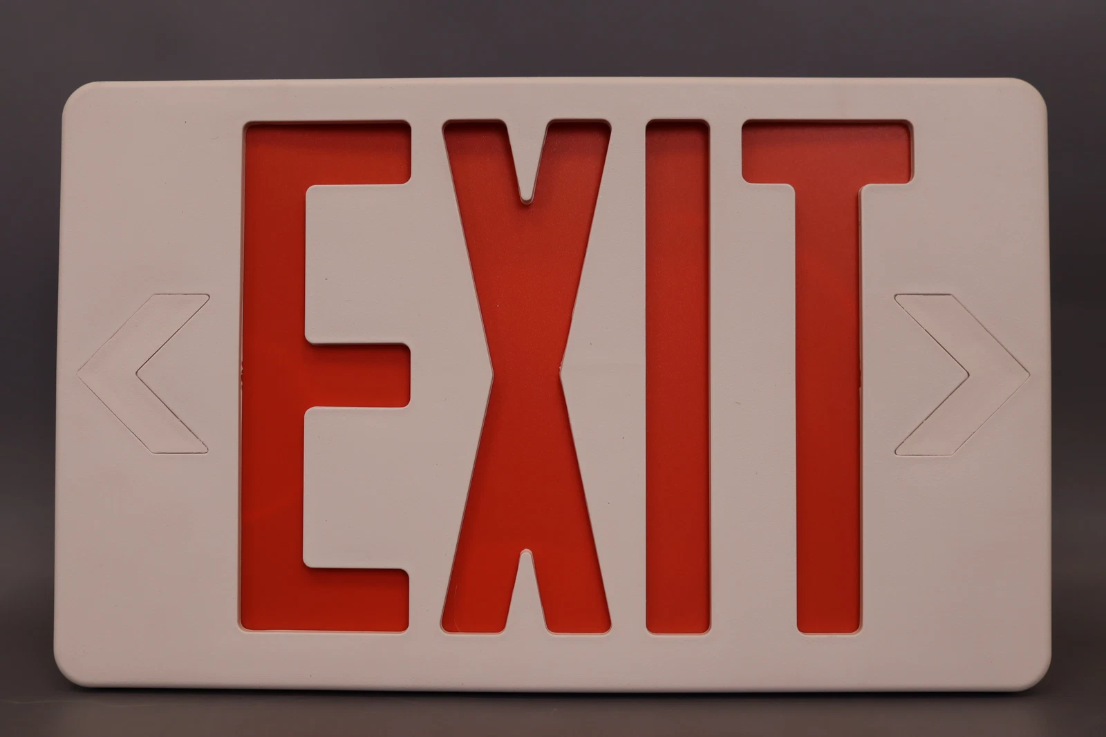 Ultra Bright LED Decorative Red Exit Sign & Emergency Light Combo Pk of 1