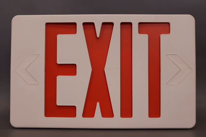 Ultra Bright LED Decorative Red Exit Sign & Emergency Light Combo Pk of 1