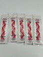 5- Pack M  Color pink Rainbow Loop Watch Bands 0.8 x 6.7 Inch  Fits 38mm/40mm/41