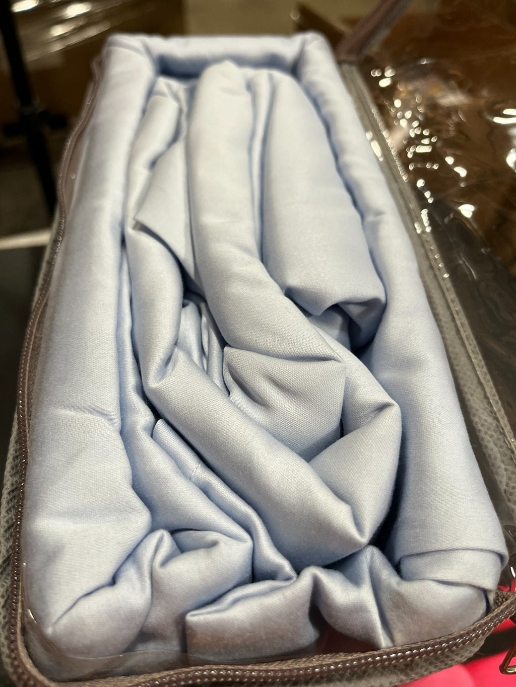 Organic Cotton King Sheet Set 350 TC Arctic Ice, 108”x102”, 78”x80”x15”, 20”x40