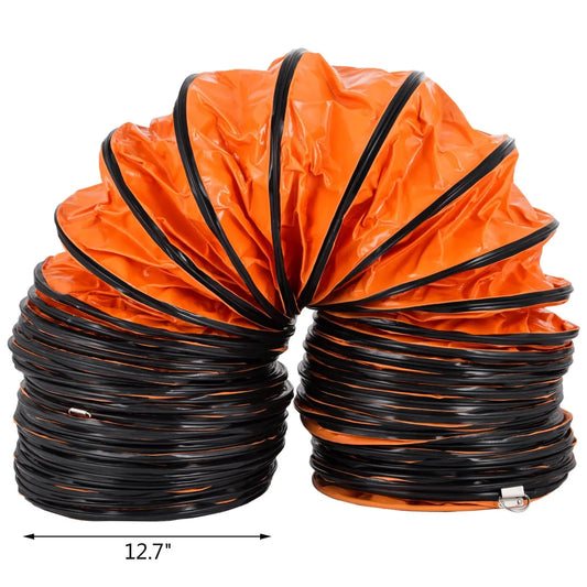 16 FT PVC Flexible Duct Hosing for 12 INCH Exhaust Fan (12IN 16FT)