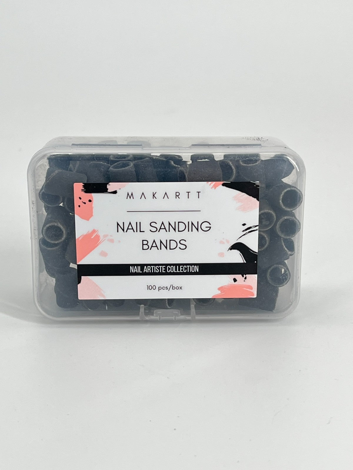 100 Pcs/set Black Nail Drill Sanding Bands #240 Manicure Tool