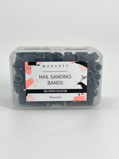 100 Pcs/set Black Nail Drill Sanding Bands #240 Manicure Tool