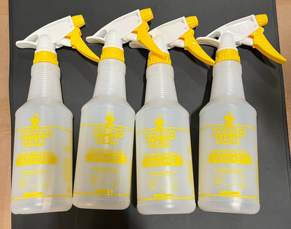 4 Pack) Great Value All Purpose Plastic Spray Bottle (11.8 fl oz)-Yellow
