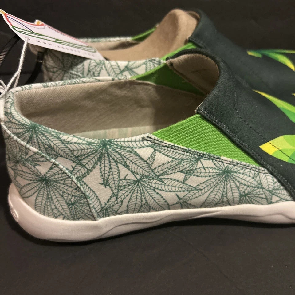 Andoze Shoes, Men’s Size12 Slip On, Green, New, Hemp
