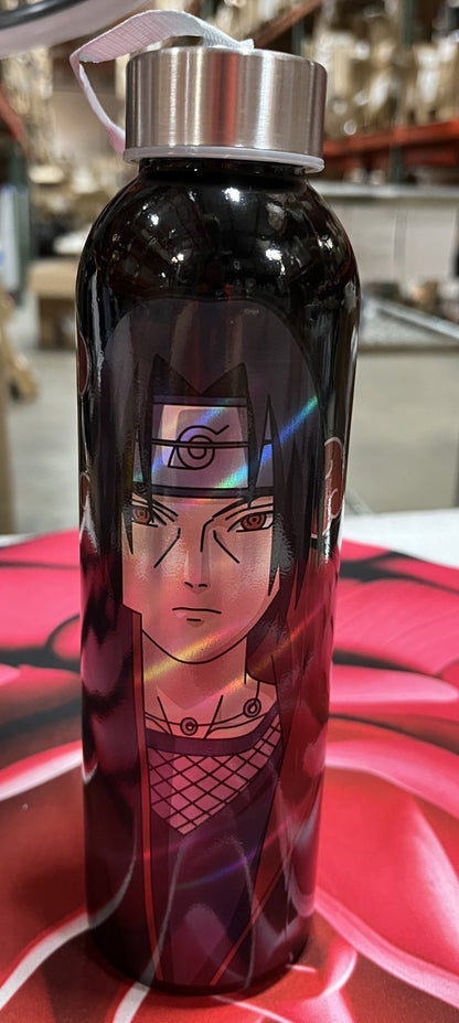 NARUTO SHIPPUDEN ITACHI AKATSUKI GLASS WATER BOTTLE