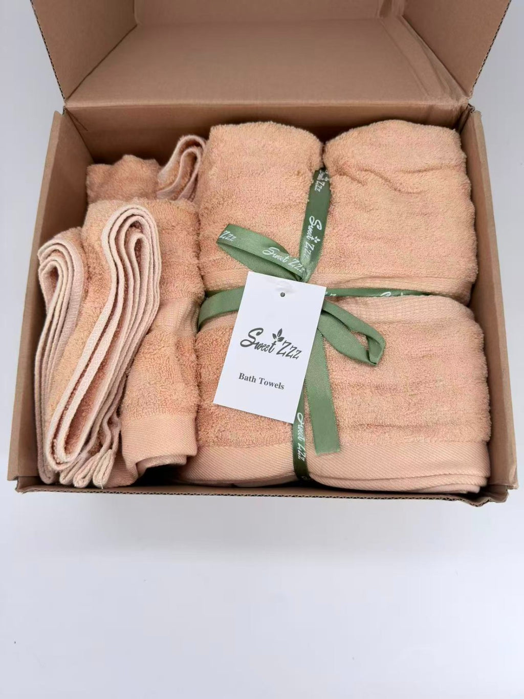 Sweet Zzz bath towels 6 pcs (brown)